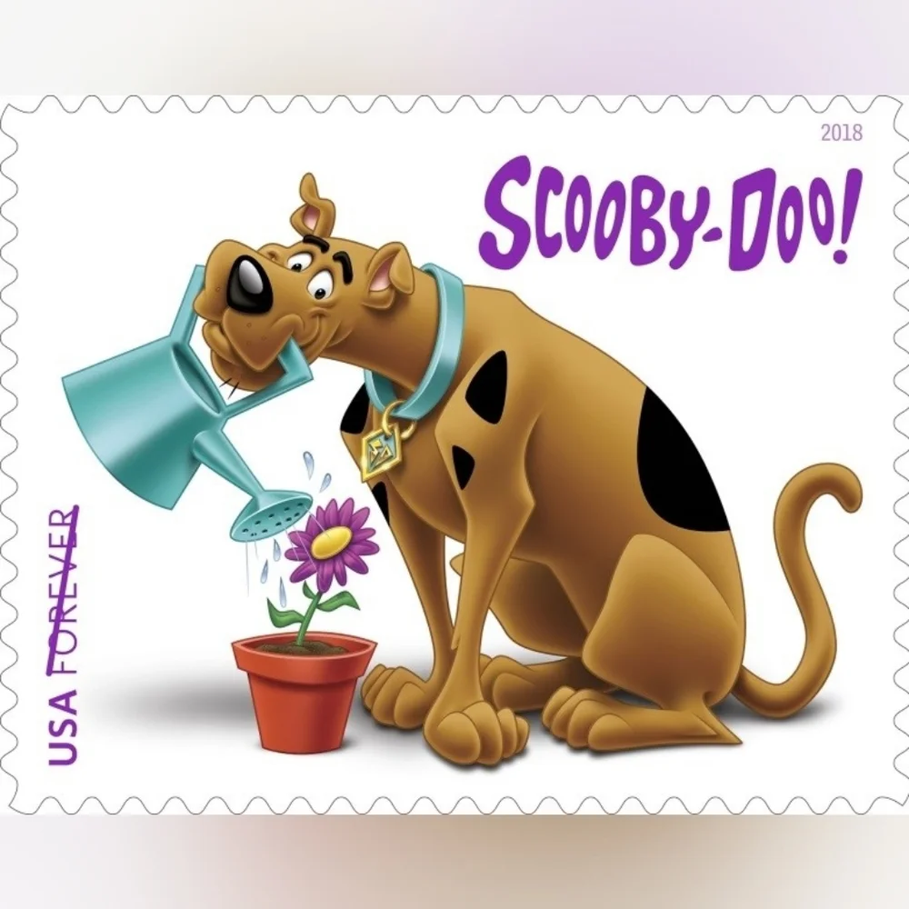 60 USPS Scooby Doo Good Mail Forever Stamps Great Dane Cartoon Shaggy Velma Fred